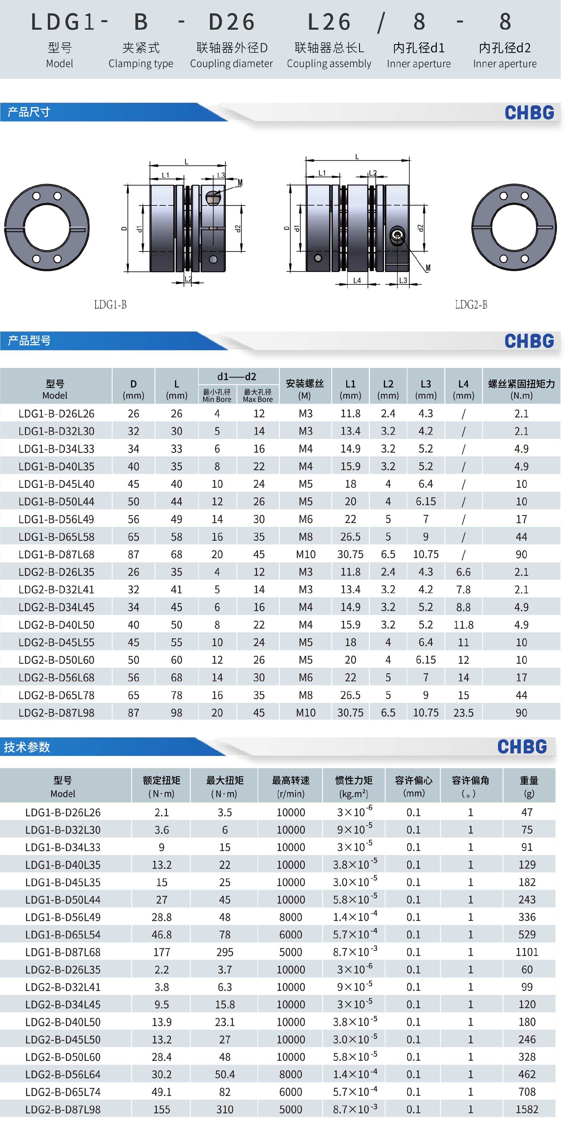 LDG高刚性膜片联轴器