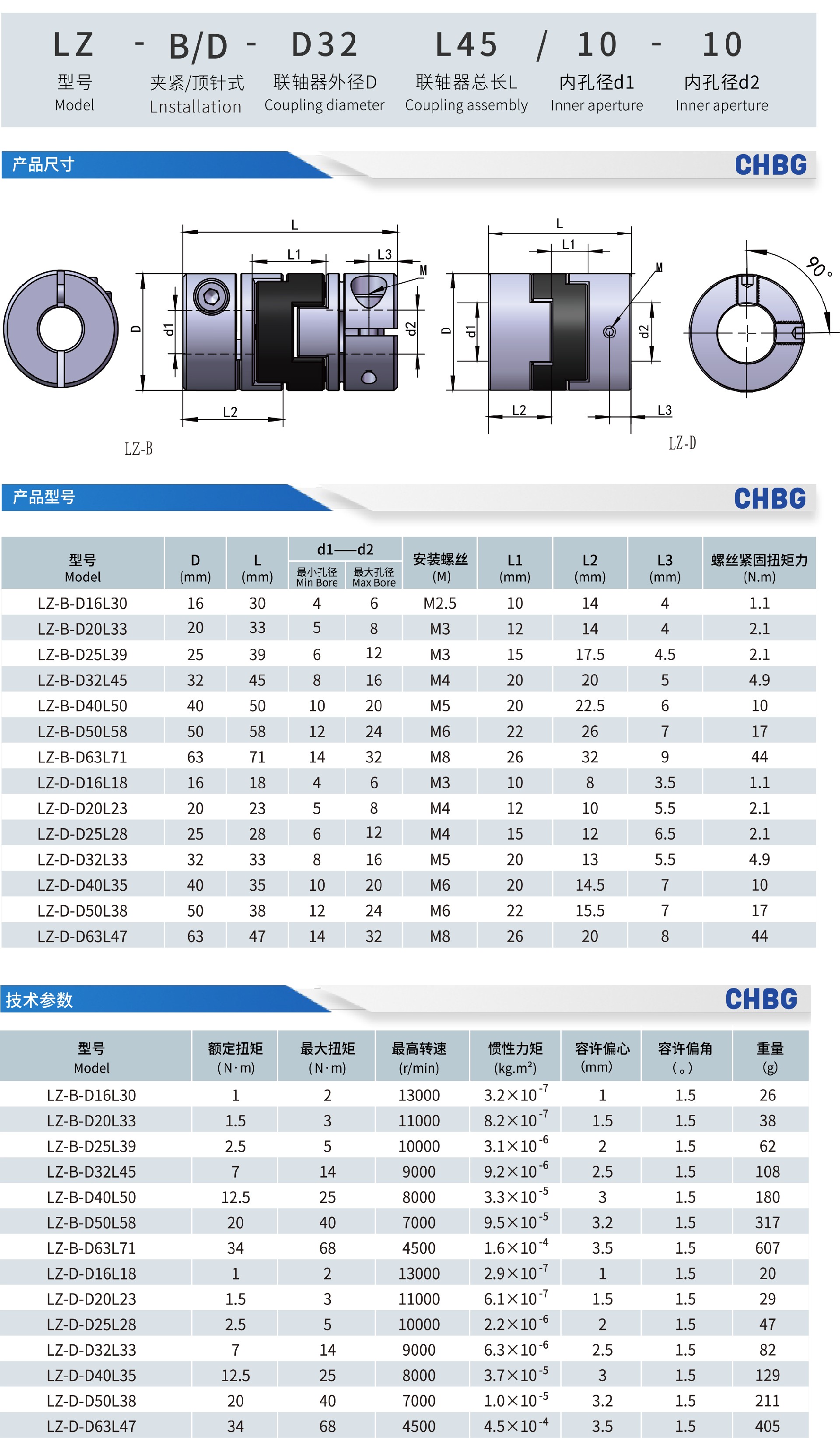 LZ十字滑块联轴器