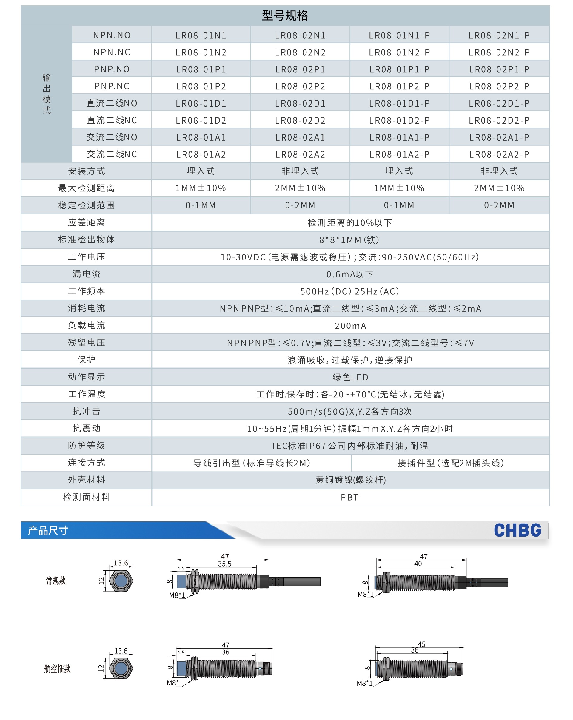 LR电感式接近开关