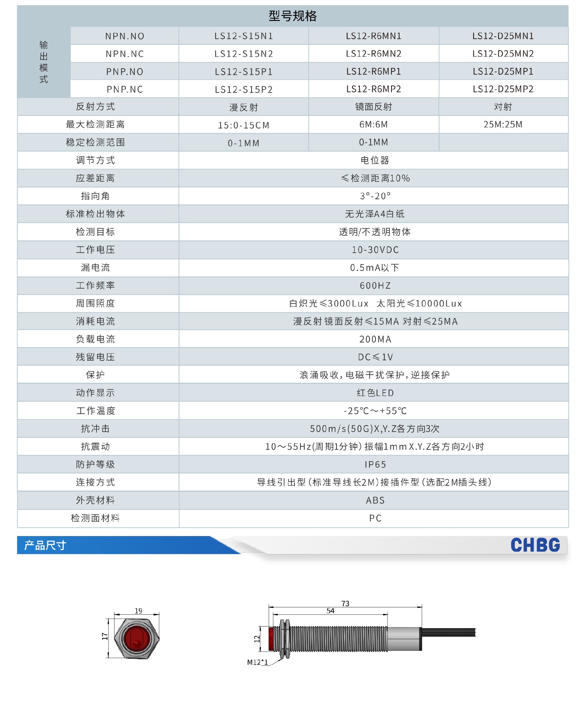 LS圆形激光传感器